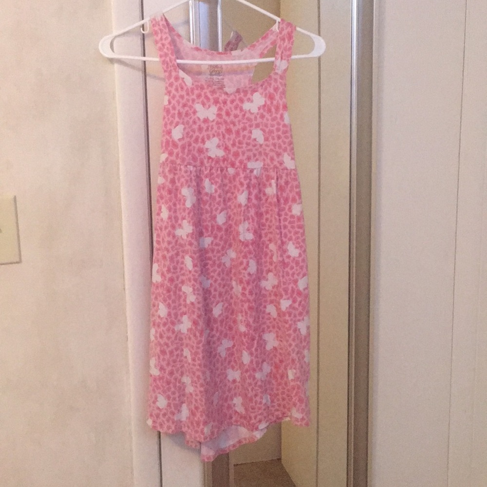 pink butterfly dress